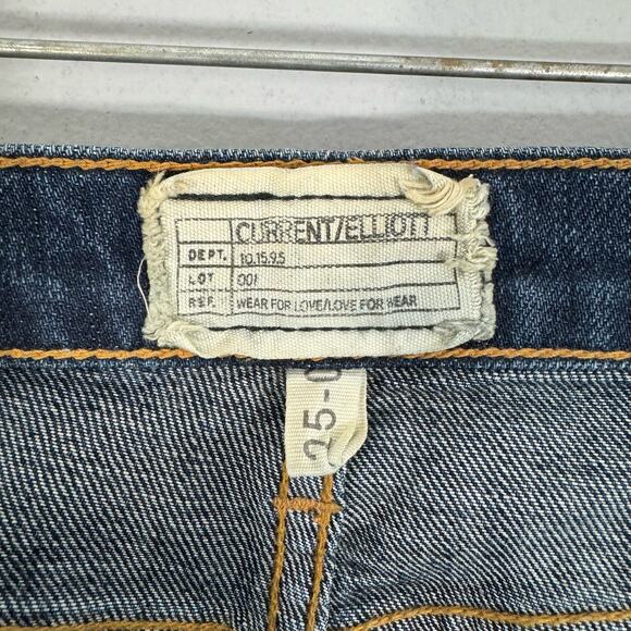 Current/Elliott The Cropped Straight Jean Court Coupe Droite - Picture 7 of 10